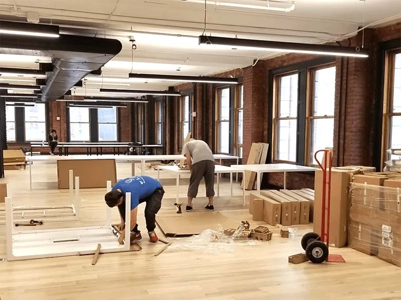 Office furniture assembly