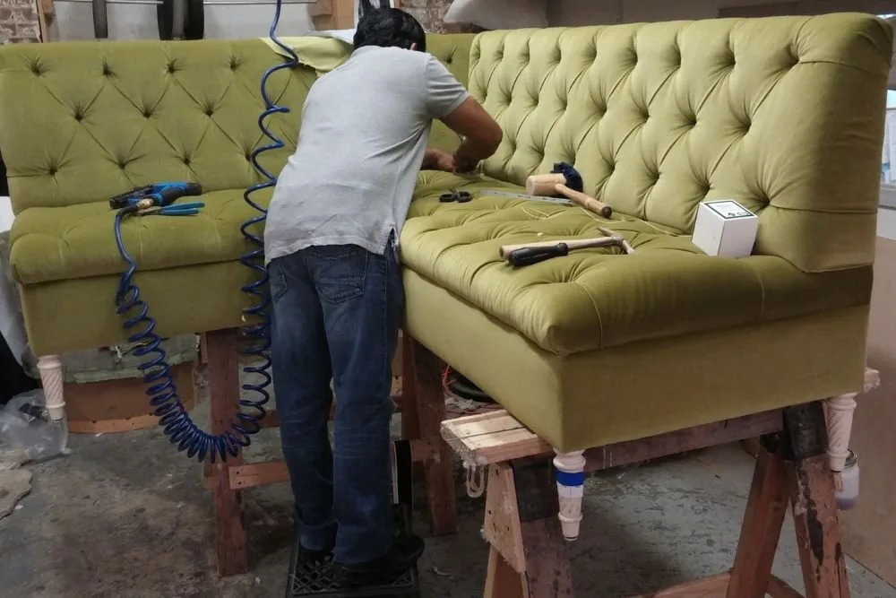 Sofa upholstery repair